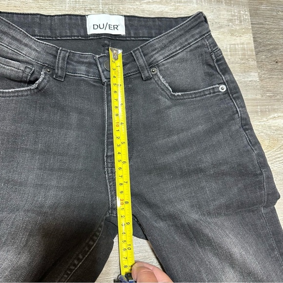 Duer Du/er Performance Denim Girlfriend Jeans - Vintage Black - Size 24X28 - Picture 5 of 8